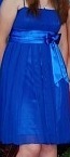 синее платье