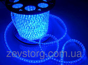Светодиодный дюралайт LED-2W-100-240V (36 св. /м,  АС 220 В,  синий)