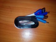 Micro USB кабель со смайликом,  который мигает